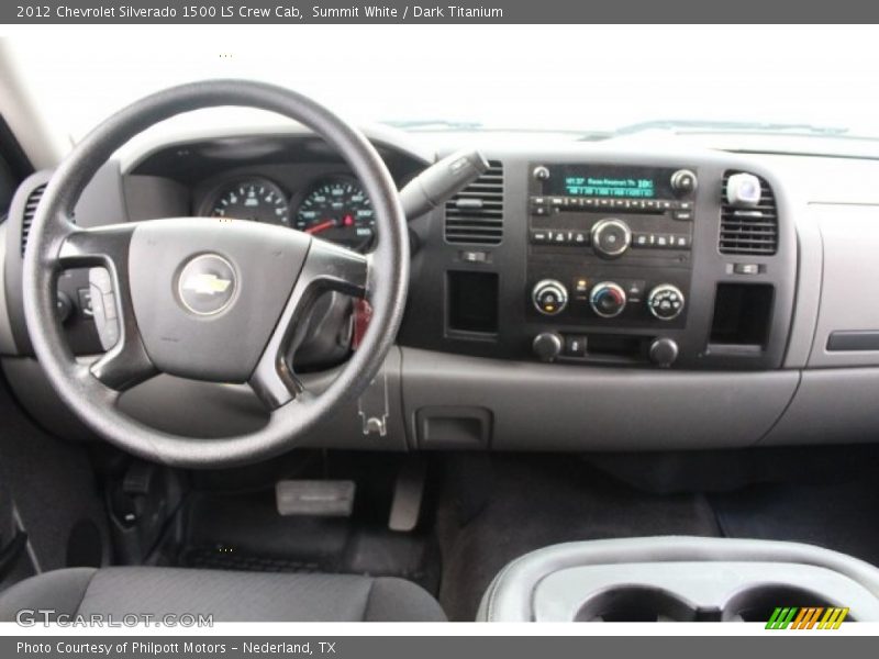 Summit White / Dark Titanium 2012 Chevrolet Silverado 1500 LS Crew Cab