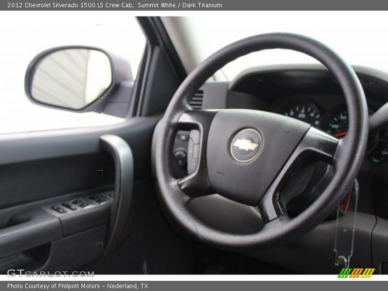 Summit White / Dark Titanium 2012 Chevrolet Silverado 1500 LS Crew Cab