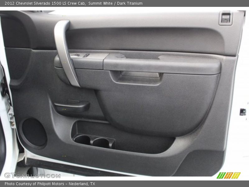 Summit White / Dark Titanium 2012 Chevrolet Silverado 1500 LS Crew Cab