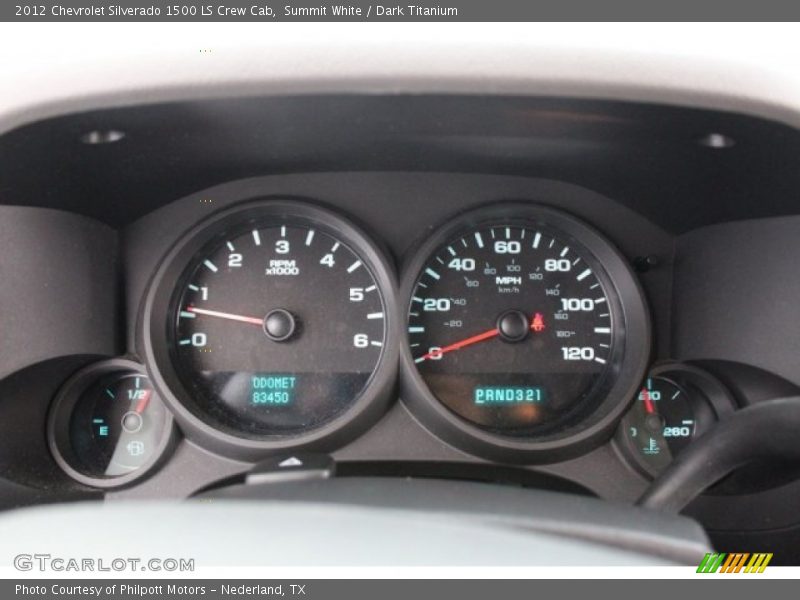 Summit White / Dark Titanium 2012 Chevrolet Silverado 1500 LS Crew Cab