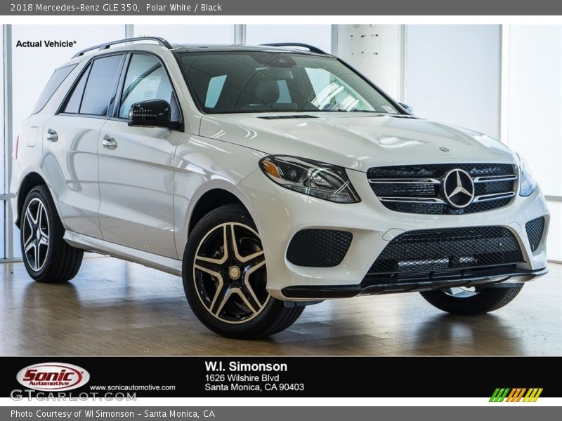 Polar White / Black 2018 Mercedes-Benz GLE 350