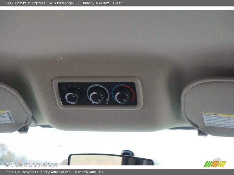 Black / Medium Pewter 2017 Chevrolet Express 3500 Passenger LT
