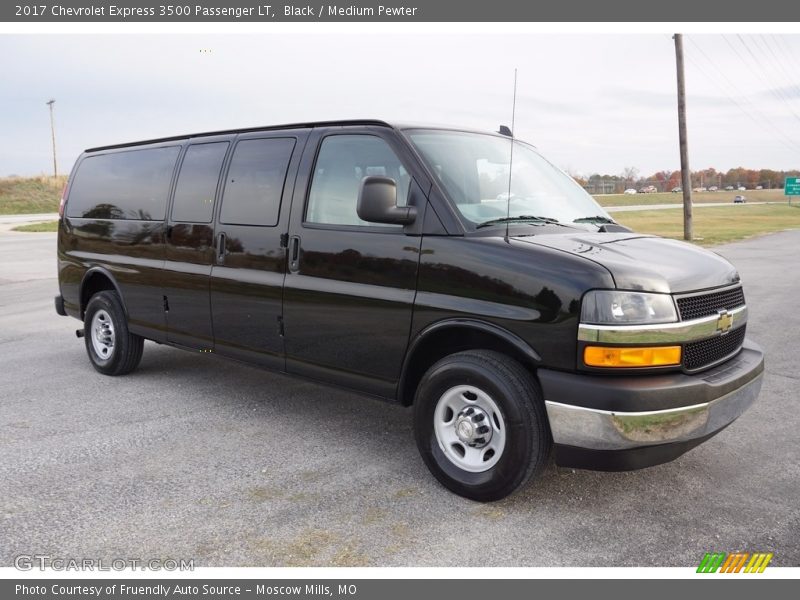 Black / Medium Pewter 2017 Chevrolet Express 3500 Passenger LT