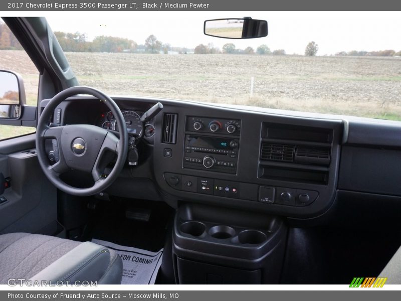 Black / Medium Pewter 2017 Chevrolet Express 3500 Passenger LT