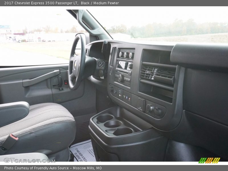 Black / Medium Pewter 2017 Chevrolet Express 3500 Passenger LT