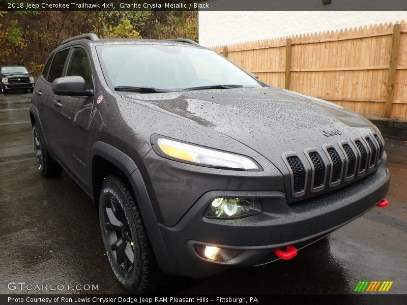 Granite Crystal Metallic / Black 2018 Jeep Cherokee Trailhawk 4x4