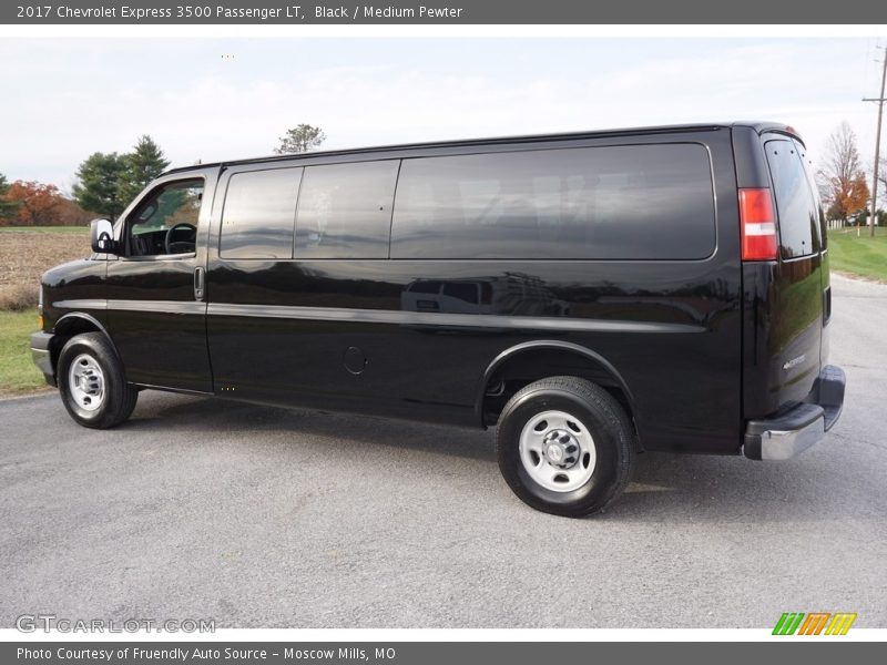 Black / Medium Pewter 2017 Chevrolet Express 3500 Passenger LT