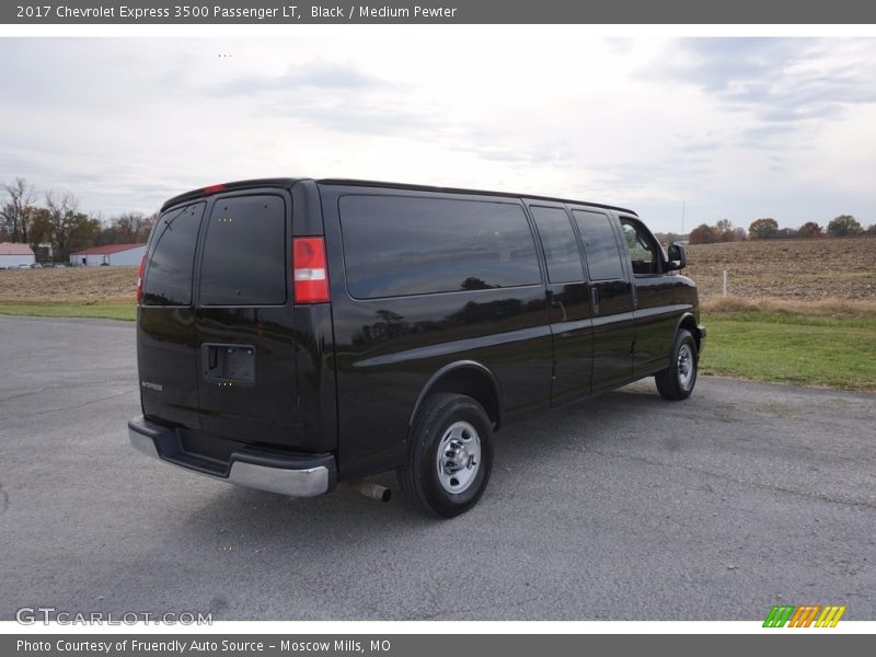 Black / Medium Pewter 2017 Chevrolet Express 3500 Passenger LT
