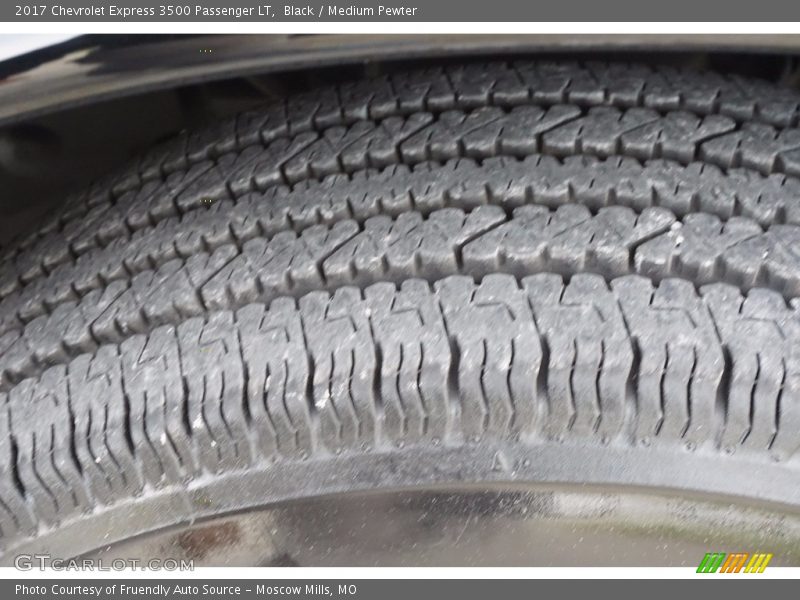 Black / Medium Pewter 2017 Chevrolet Express 3500 Passenger LT