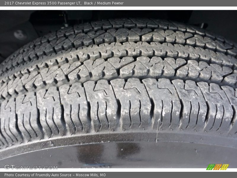 Black / Medium Pewter 2017 Chevrolet Express 3500 Passenger LT