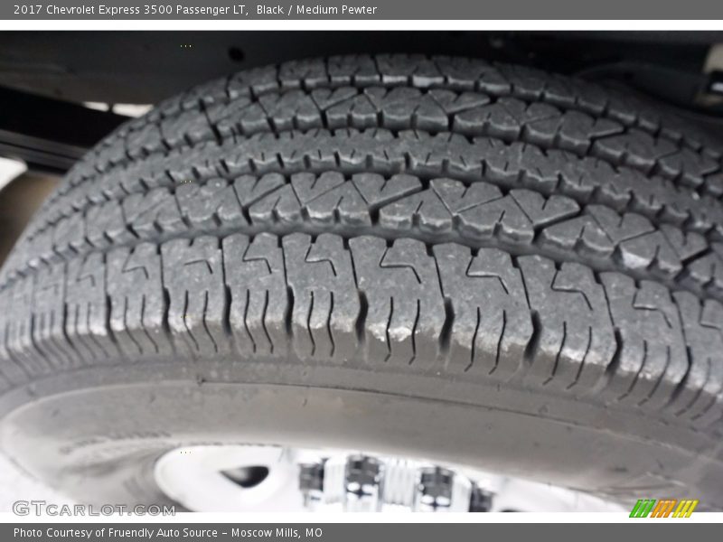 Black / Medium Pewter 2017 Chevrolet Express 3500 Passenger LT