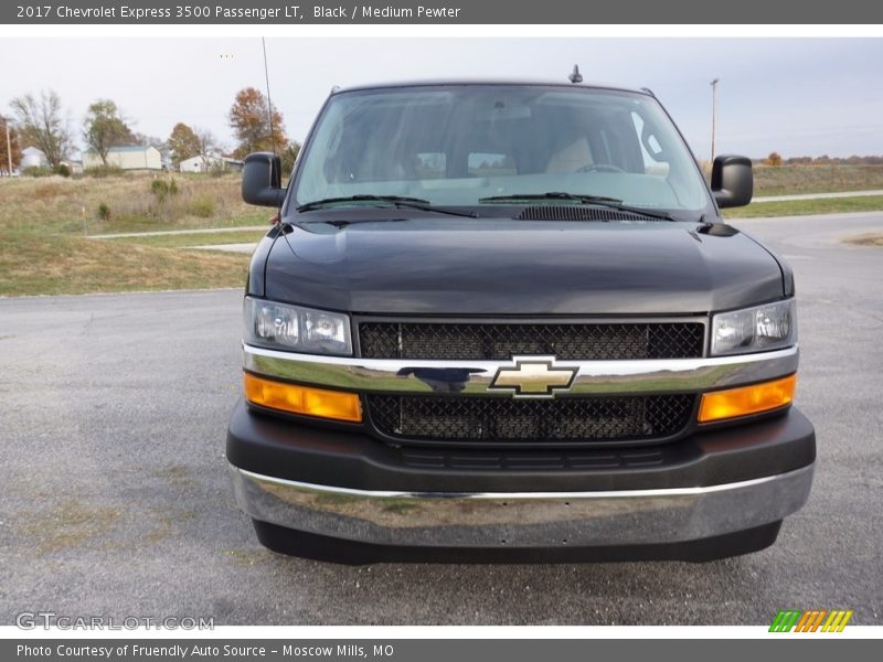 Black / Medium Pewter 2017 Chevrolet Express 3500 Passenger LT