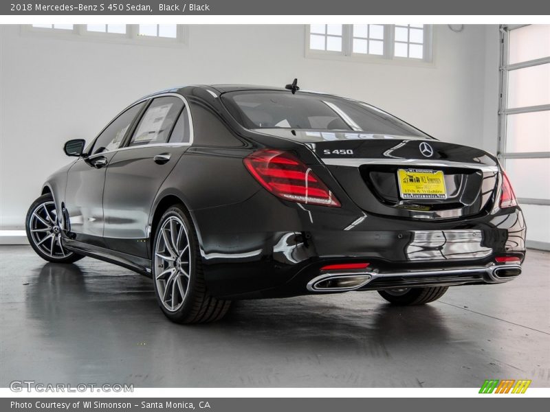 Black / Black 2018 Mercedes-Benz S 450 Sedan
