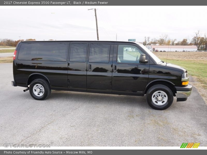 Black / Medium Pewter 2017 Chevrolet Express 3500 Passenger LT