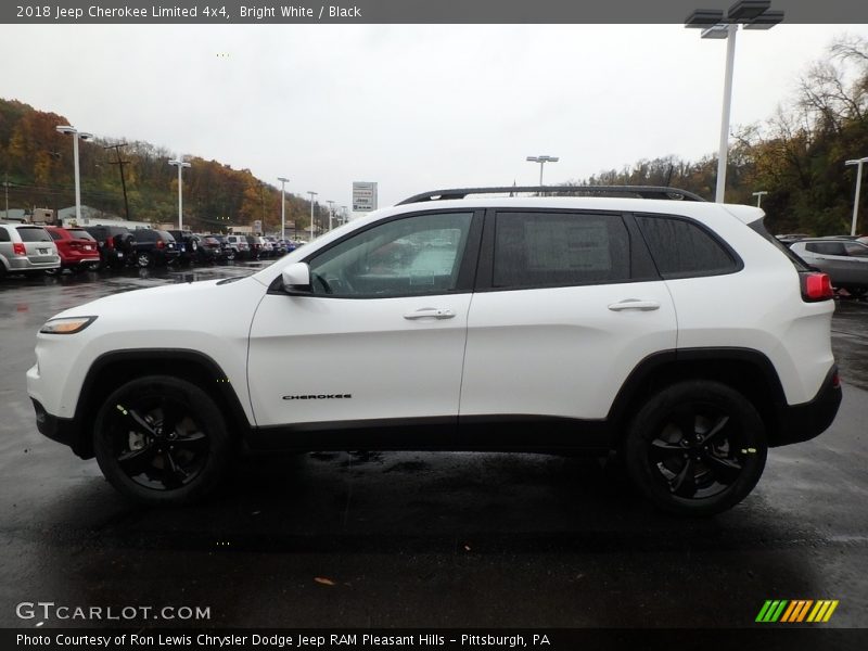 Bright White / Black 2018 Jeep Cherokee Limited 4x4