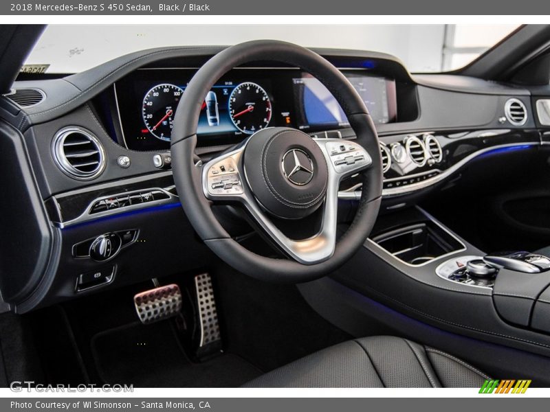 Black / Black 2018 Mercedes-Benz S 450 Sedan