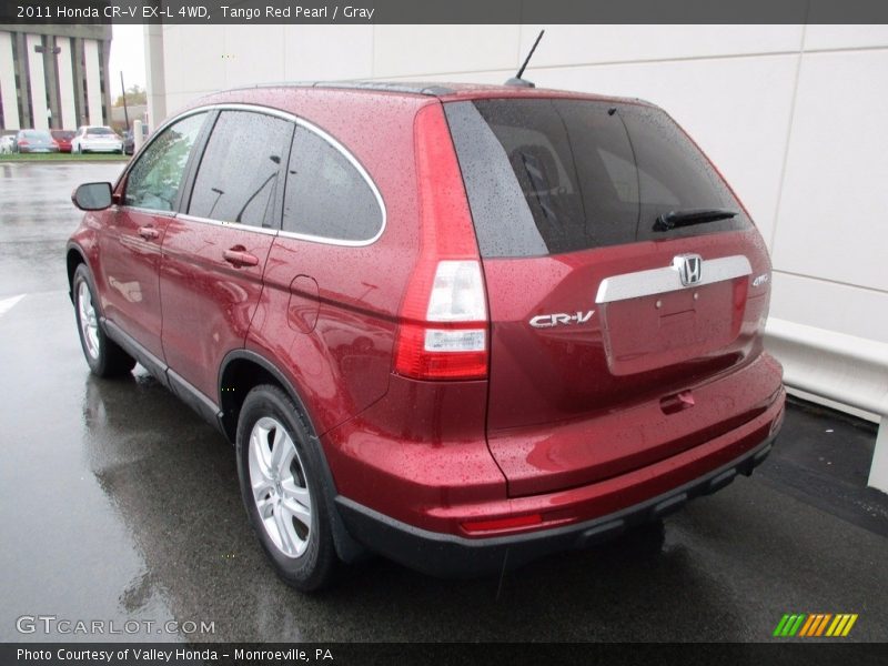 Tango Red Pearl / Gray 2011 Honda CR-V EX-L 4WD