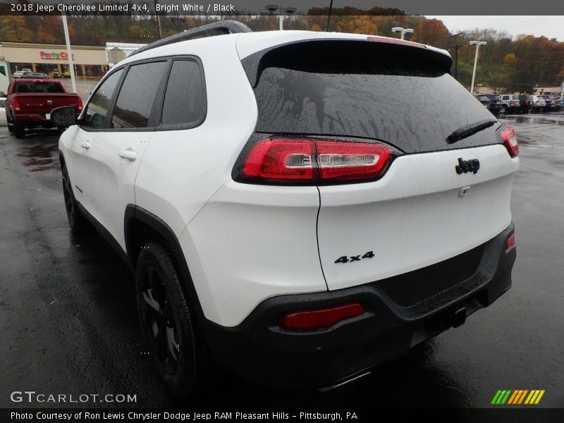 Bright White / Black 2018 Jeep Cherokee Limited 4x4