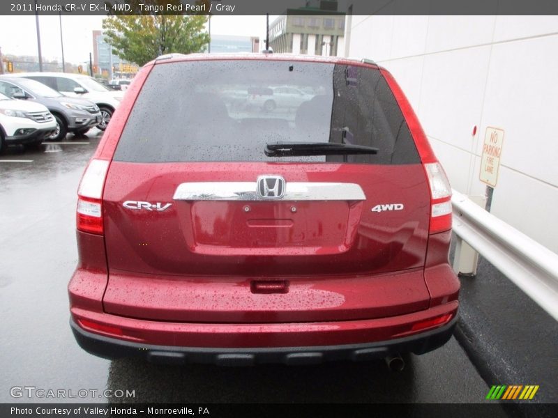 Tango Red Pearl / Gray 2011 Honda CR-V EX-L 4WD