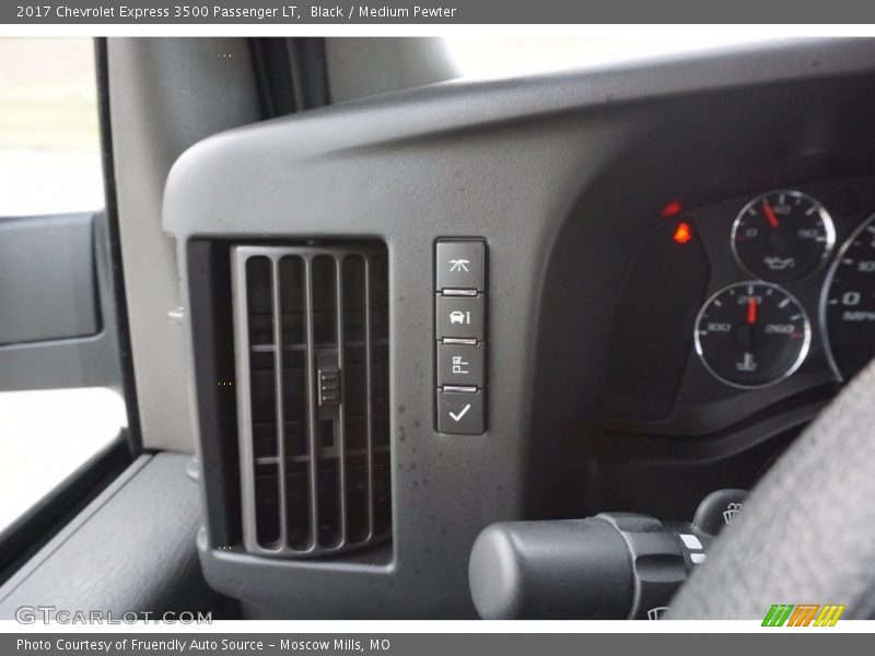 Black / Medium Pewter 2017 Chevrolet Express 3500 Passenger LT