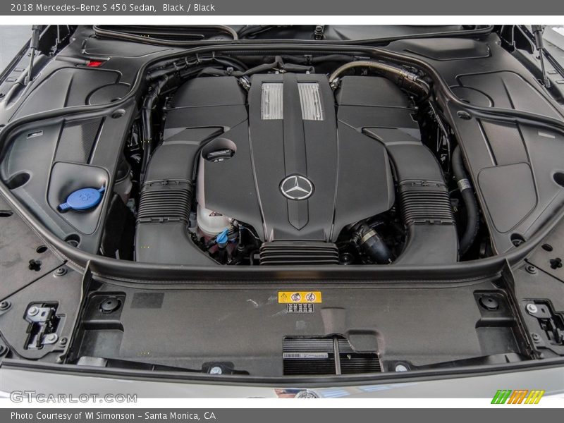 Black / Black 2018 Mercedes-Benz S 450 Sedan
