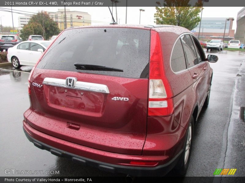 Tango Red Pearl / Gray 2011 Honda CR-V EX-L 4WD