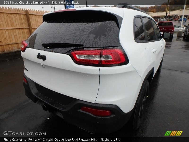 Bright White / Black 2018 Jeep Cherokee Limited 4x4
