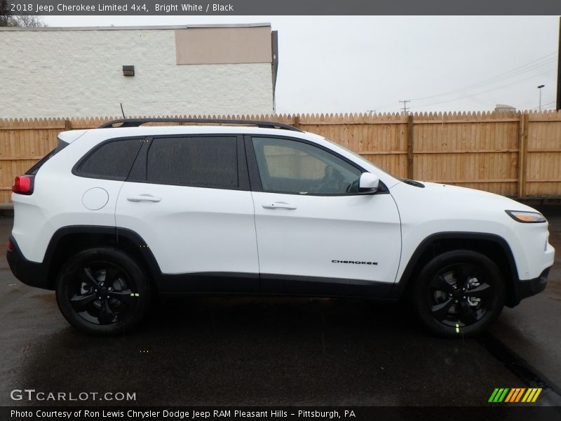 Bright White / Black 2018 Jeep Cherokee Limited 4x4