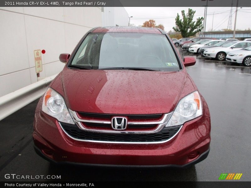 Tango Red Pearl / Gray 2011 Honda CR-V EX-L 4WD