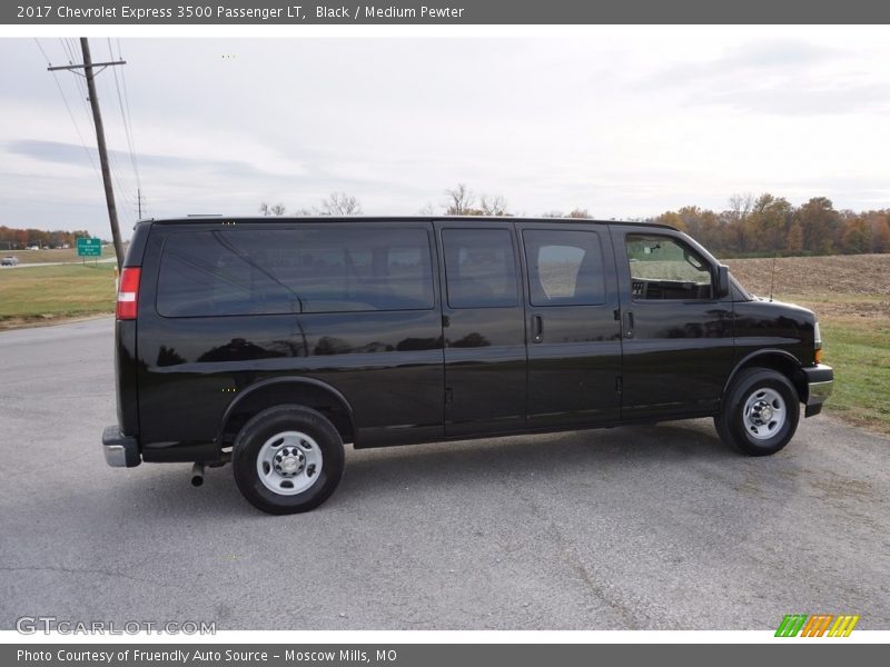 Black / Medium Pewter 2017 Chevrolet Express 3500 Passenger LT