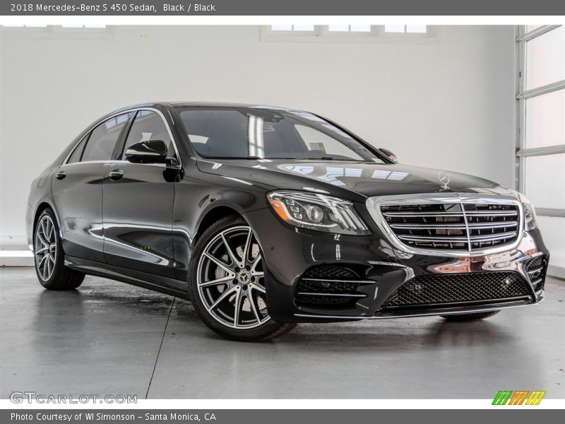 Black / Black 2018 Mercedes-Benz S 450 Sedan