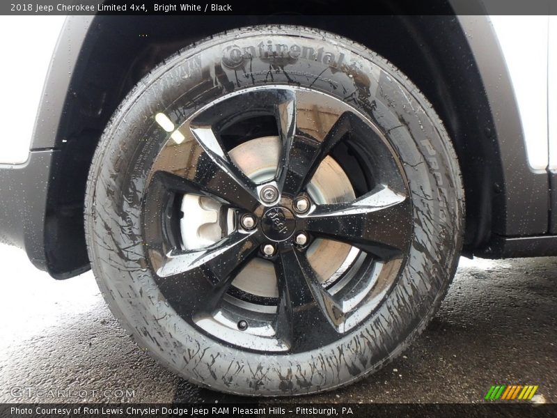 Bright White / Black 2018 Jeep Cherokee Limited 4x4