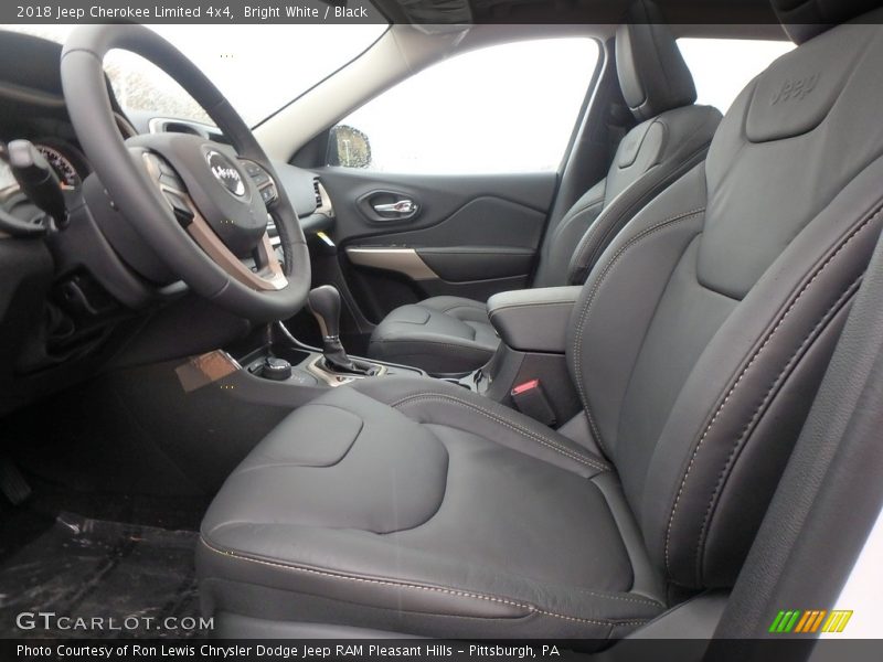 Bright White / Black 2018 Jeep Cherokee Limited 4x4
