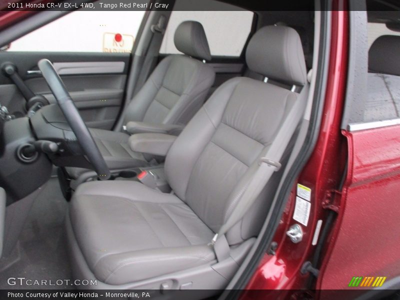 Tango Red Pearl / Gray 2011 Honda CR-V EX-L 4WD