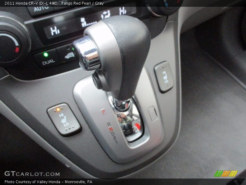 Tango Red Pearl / Gray 2011 Honda CR-V EX-L 4WD