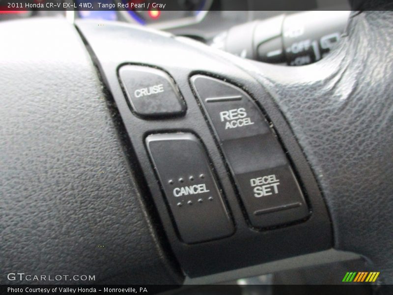 Tango Red Pearl / Gray 2011 Honda CR-V EX-L 4WD