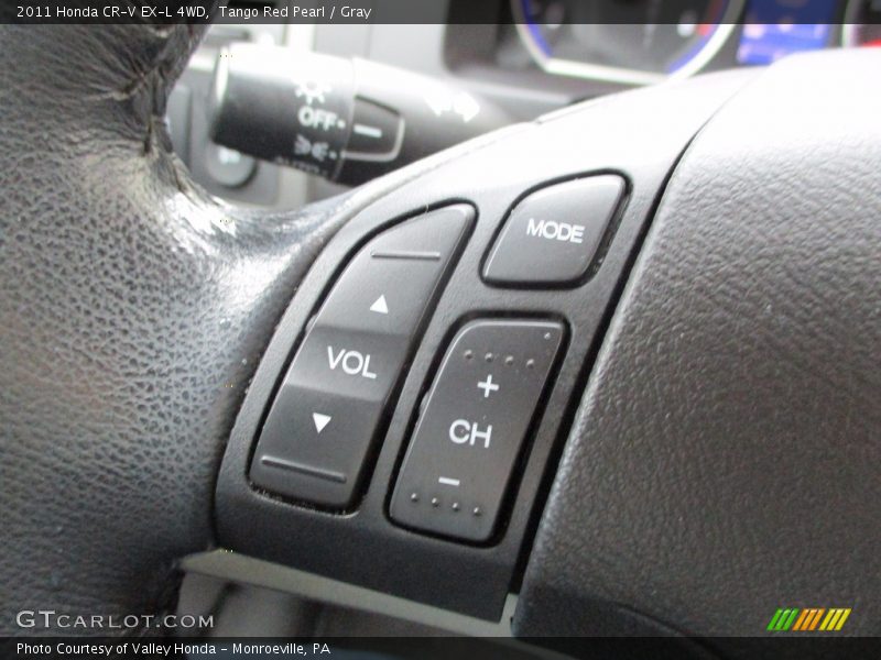 Tango Red Pearl / Gray 2011 Honda CR-V EX-L 4WD