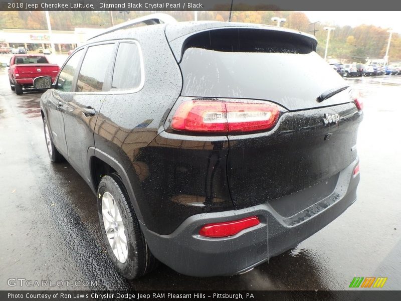 Diamond Black Crystal Pearl / Black 2018 Jeep Cherokee Latitude