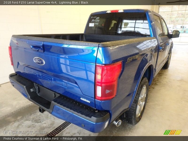 Lightning Blue / Black 2018 Ford F150 Lariat SuperCrew 4x4