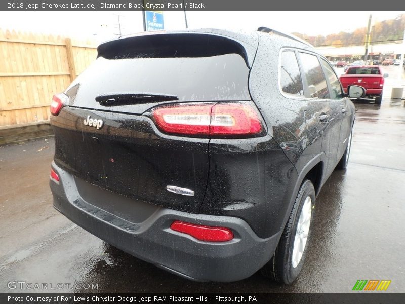 Diamond Black Crystal Pearl / Black 2018 Jeep Cherokee Latitude