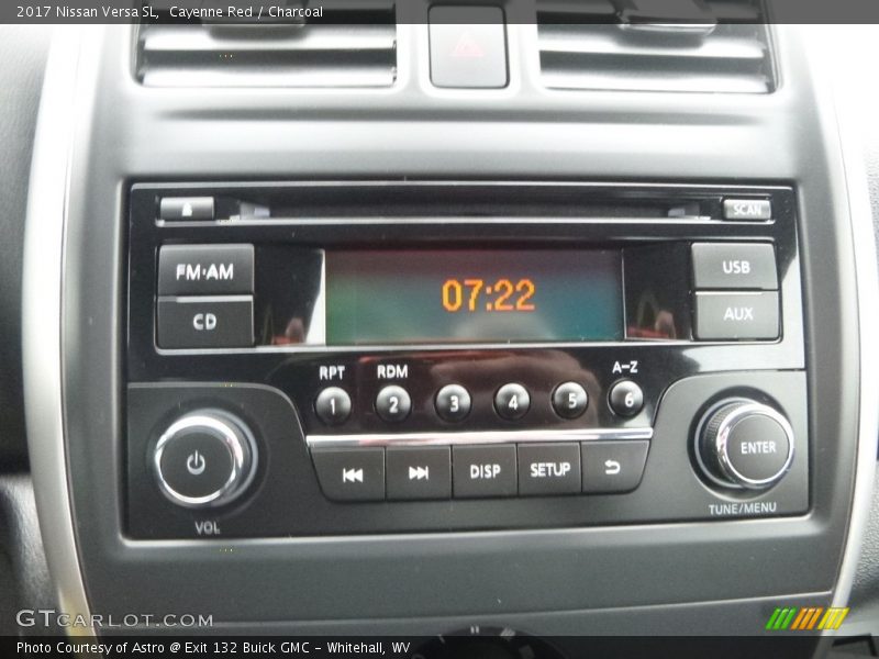 Cayenne Red / Charcoal 2017 Nissan Versa SL