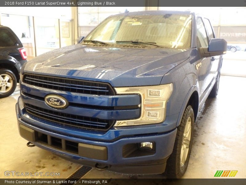 Lightning Blue / Black 2018 Ford F150 Lariat SuperCrew 4x4