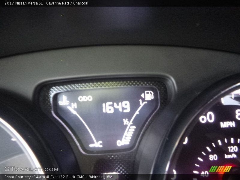 Cayenne Red / Charcoal 2017 Nissan Versa SL