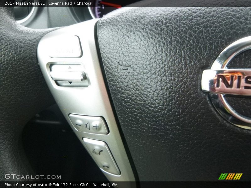 Cayenne Red / Charcoal 2017 Nissan Versa SL