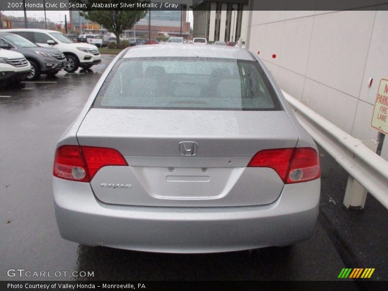 Alabaster Silver Metallic / Gray 2007 Honda Civic EX Sedan
