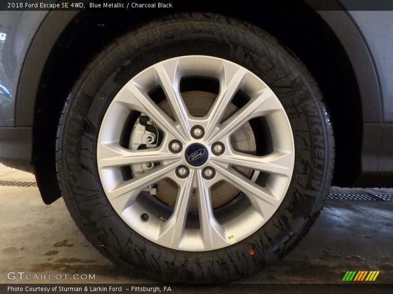 Blue Metallic / Charcoal Black 2018 Ford Escape SE 4WD