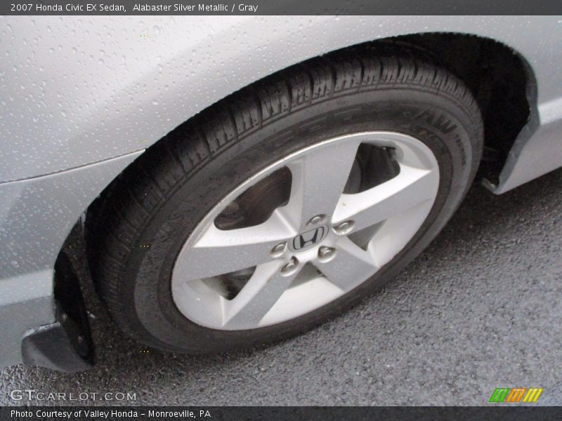 Alabaster Silver Metallic / Gray 2007 Honda Civic EX Sedan