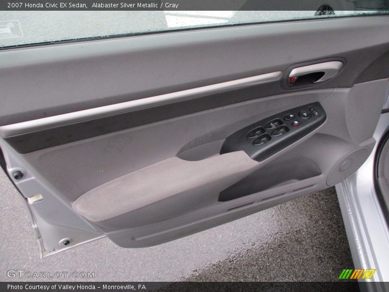 Alabaster Silver Metallic / Gray 2007 Honda Civic EX Sedan