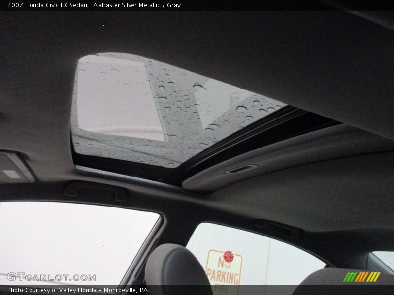Alabaster Silver Metallic / Gray 2007 Honda Civic EX Sedan