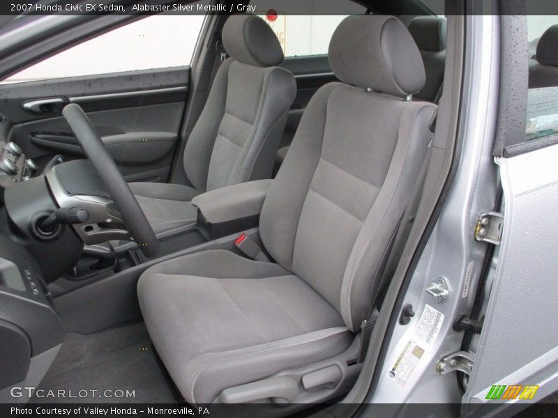 Alabaster Silver Metallic / Gray 2007 Honda Civic EX Sedan